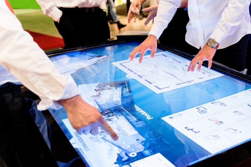 Extra-large multi-touch screens